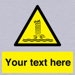 Custom warning artificial waterfall